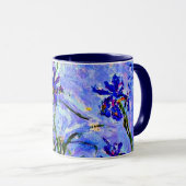 Lilac Irises von Claude Monet Tasse (VorderseiteRechts)