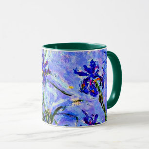 Lilac Irises von Claude Monet Tasse