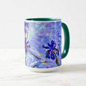 Lilac Irises von Claude Monet Tasse (VorderseiteRechts)