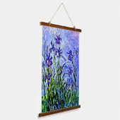 Lilac Irises von Claude Monet Wandteppich Mit Holzrahmen (Gewinkelt)