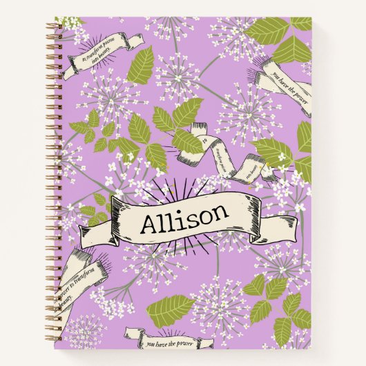 LILAC Ivy Cicuta Notizblock (Vorderseite)