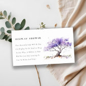 Lilac Jacaranda Tree Display Dusche Baby Dusche Begleitkarte