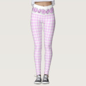 Lilac Karo Leggings (Vorderseite)