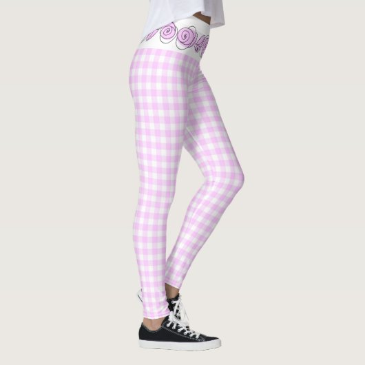 Lilac Karo Leggings (Rechts)