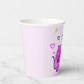 Lilac-Katze Pappbecher (Rechts)