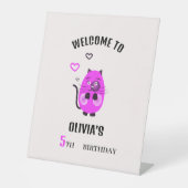 Lilac-Katze Sockelschild (Vorderseite)