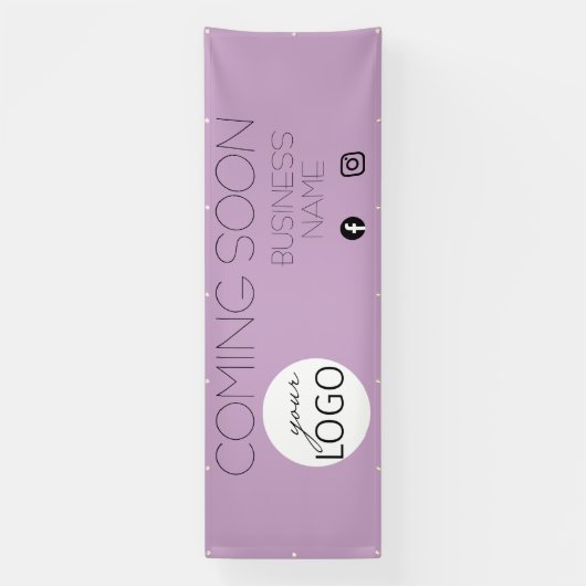 Lilac kommt bald auf Business-Logo Werbung für gro Banner (Vertikal)