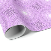 Lilac-Kreismuster Geschenkpapier (Rolleneckpunkt)