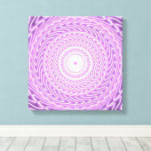 Lilac-Kreismuster Leinwanddruck (Insitu (Holzboden))