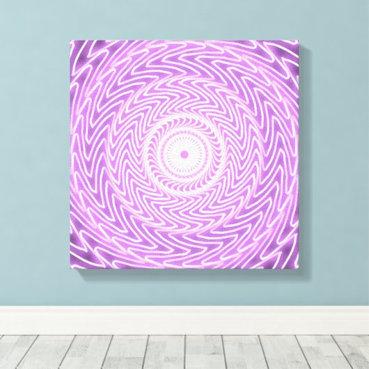 Lilac-Kreismuster Leinwanddruck (Insitu (Holzboden))