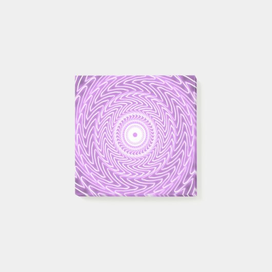 Lilac-Kreismuster Post-it Klebezettel (Vorderseite)