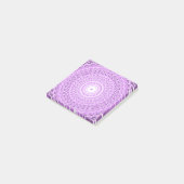 Lilac-Kreismuster Post-it Klebezettel (angewinkelt)