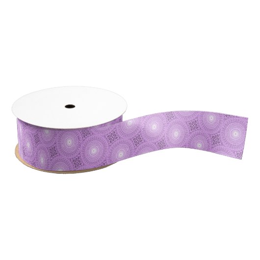 Lilac-Kreismuster Ripsband (Spule)