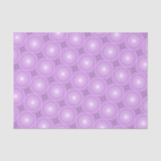 Lilac-Kreismuster Seidenpapier (Vorderseite)