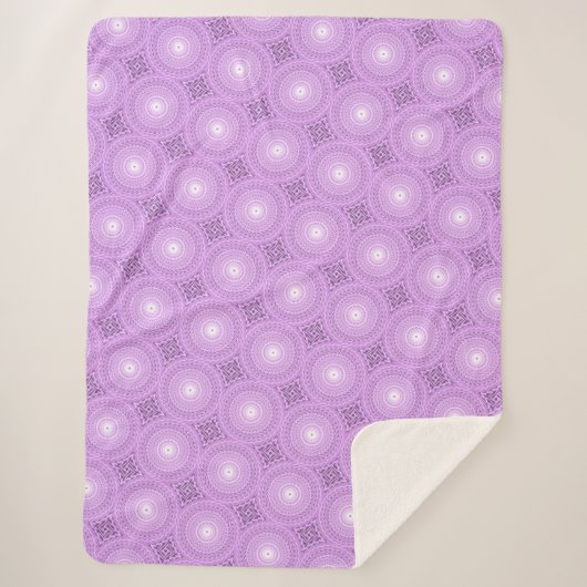 Lilac-Kreismuster Sherpadecke (Vorderseite)