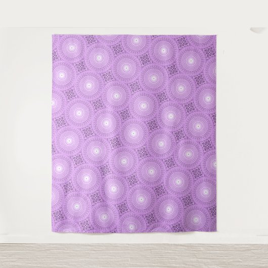 Lilac-Kreismuster Wandteppich (Vorderseite)