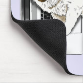 Lilac Laptop Cat Funny Niedlich Mousepad (Ecke)