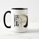 Lilac Laptop Cat Funny Niedlich Tasse (Links)