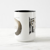Lilac Laptop Cat Funny Niedlich Tasse (Zentrum)