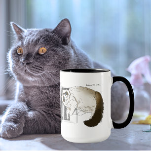 Lilac Laptop Cat Funny Niedlich Tasse