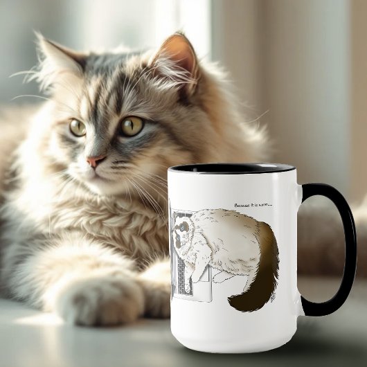 Lilac Laptop Cat Funny Niedlich Tasse
