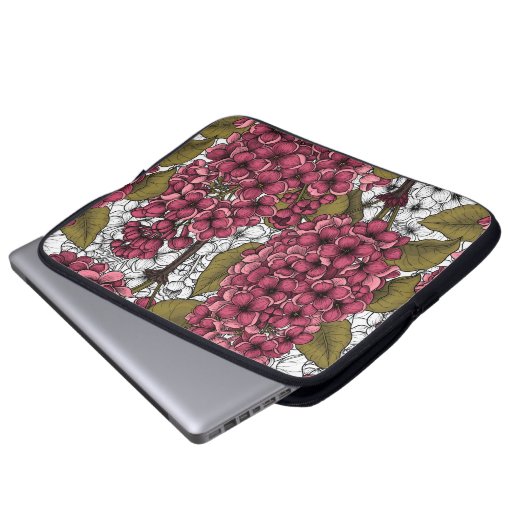 Lilac Laptopschutzhülle (Vorne Knopf)