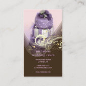 Lilac/Lavendel/Schokoladenkuchen, Backwaren Visitenkarte (Rückseite)