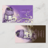 Lilac/Lavendel/Schokoladenkuchen, Backwaren Visitenkarte (Vorne/Hinten)