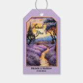 Lilac Lavender Artistic Wedding Geschenkanhänger (Vorderseite)