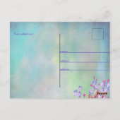 Lilac Lavender Blume Brautparty Postkarte (Rückseite)