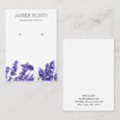 Lilac Lavender Blume Schmuckstück Visitenkarte (Vorne/Hinten)