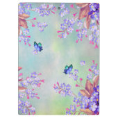 Lilac Lavender Blume Wedding Klemmbrett (Rückseite)