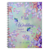 Lilac Lavender Blume Wedding Notizblock (Vorderseite)
