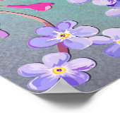 Lilac Lavender Blume Wedding Poster (Ecke)