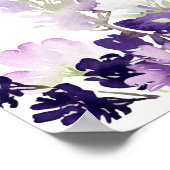 Lilac Lavender Brautparty willkommen Poster (Ecke)