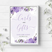 Lilac Lavender Cards und Giftzeichen Poster