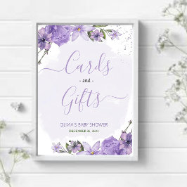 Lilac Lavender Cards und Giftzeichen Poster
