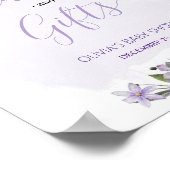 Lilac Lavender Cards und Giftzeichen Poster (Ecke)