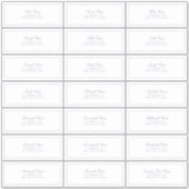 Lilac Lavender Classic Script Guest Address Aufkleber (Vorderseite)