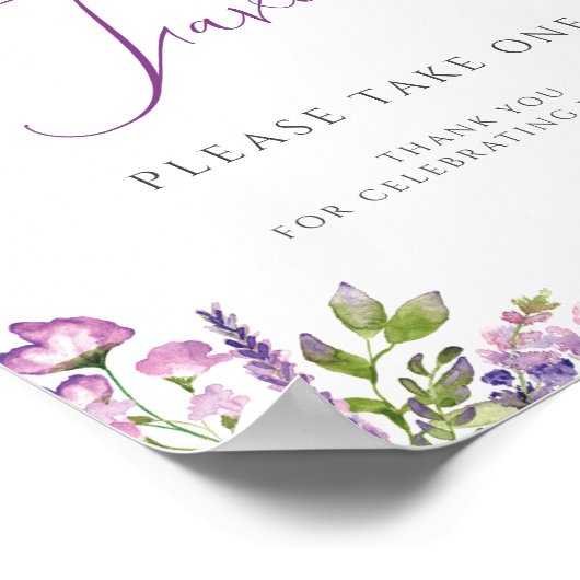 Lilac Lavender Favors Poster (Ecke)