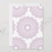 Lilac Lavender Grünpflanzen Gender Neutral Baby Du Einladung (Rückseite)