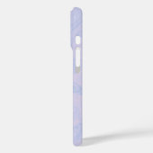Lilac Lavender Marble Elegant Monogram Name Case-Mate iPhone Hülle (Rückseite / Links)