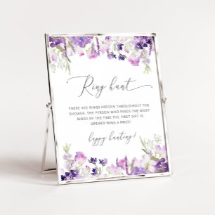 Lilac lavender ring jagd Brautparty Poster