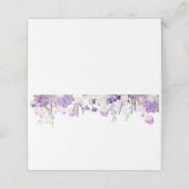 Lilac lavender wedding Platzkarten (Außenseite Aufgefaltet)