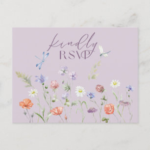 Lilac Lavender Whimsy Wildblume UAWG Postkarte