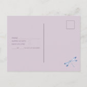 Lilac Lavender Whimsy Wildblume UAWG Postkarte (Rückseite)