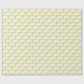 Lilac Lemon Wrapping Paper Geschenkpapier (Flach)