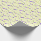 Lilac Lemon Wrapping Paper Geschenkpapier (Ecke)