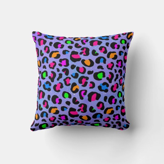Lilac Leopard Cushion Kissen (Rückseite)
