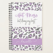 Lilac Leopard druckt Hot Mess und macht meinen bes Planer (Vorderseite)